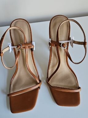Brown Strappy Sandals - Women